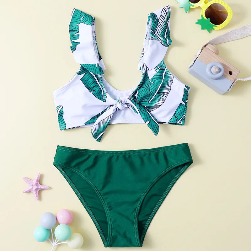 Girls' Child Swimsuit Summer Swimwear Beach Wear 130-160CM Bikini 2026