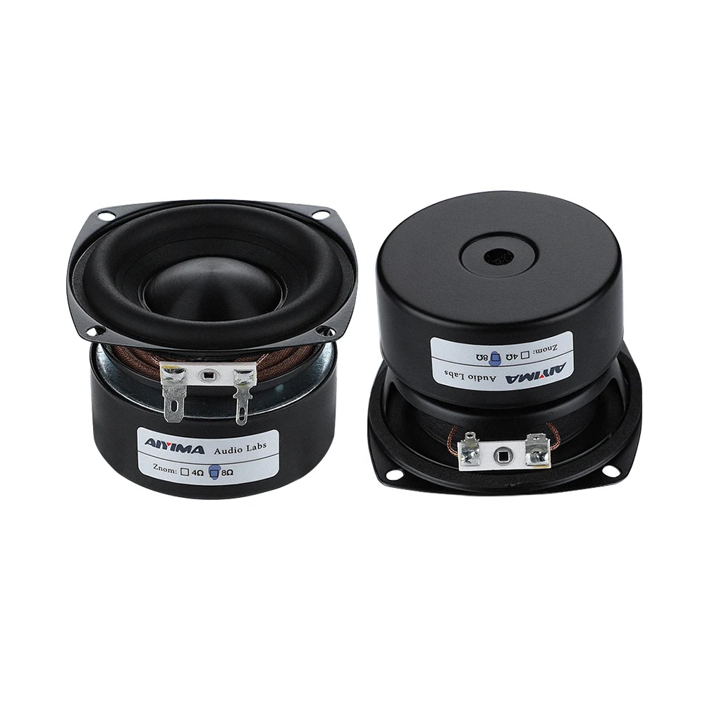 AIYIMA 2Pcs 3 Inch woofer Speakers Driver 4 8 Ohm 25W Audio Bass Loudspeaker DIY Home Theater Sound Amplifier Speaker Unit