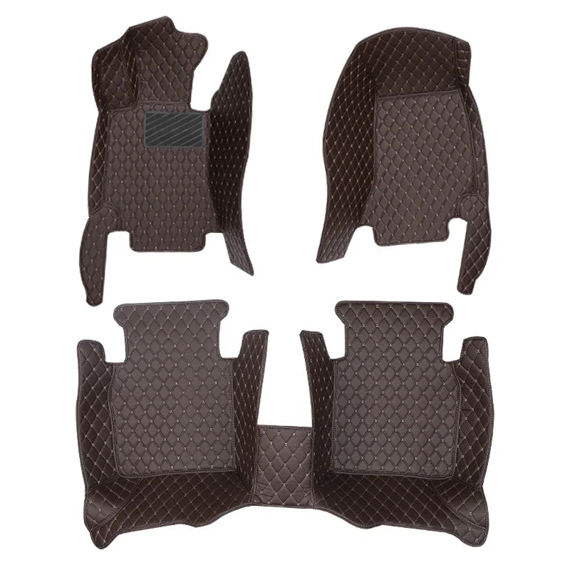 Car Mats For Peugeot 3008 P84 2017~2023 Leather Floor Mat Carpets Protective Pad Rugs Interior Parts Car 2018 2019 automotive tr