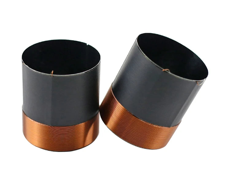 35.5MM Bass Voice Coil Black Aluminum Skeleton Copper Wires 100W-250W High Power Voice Coil For Speaker Accessories 6-8OHM 2pcs