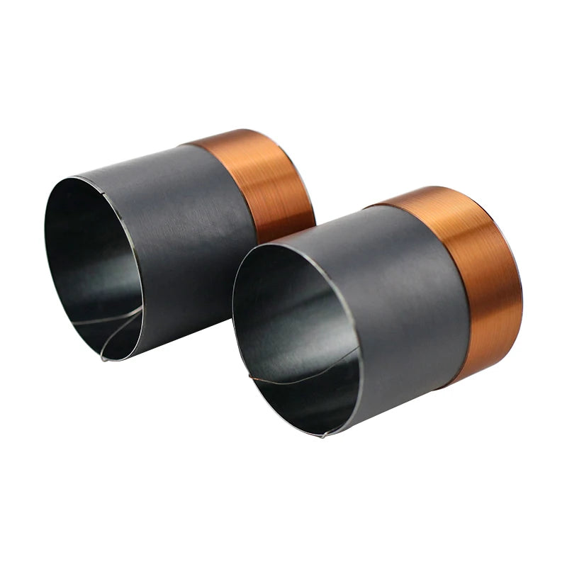 35.5MM Bass Voice Coil Black Aluminum Skeleton Copper Wires 100W-250W High Power Voice Coil For Speaker Accessories 6-8OHM 2pcs