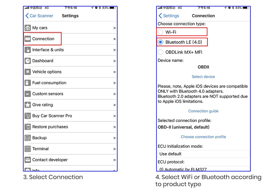Junsun Auto Scanner mini ELM327 Bluetooth OBD2 Adapter Car Diagnostic Tool Scan Tool