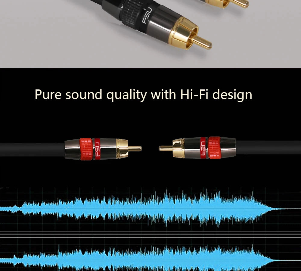 Coaxial Digital Audio RAC Cable SPDIF RCA to RCA Cable Audio Video Male for DVD Projector TV Speaker Amplifier 0.5M 1M 2M 3M 5M