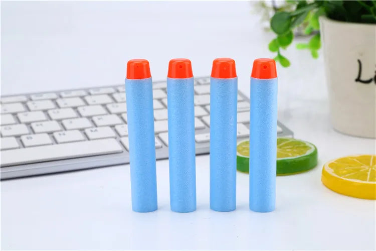 30pcs 7.2*1.3cm Soft Refill Foam Bullet Darts for Nerf N-Strike Mega Centurion Kids Toy Gun