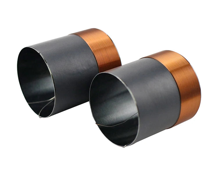 35.5MM Bass Voice Coil Black Aluminum Skeleton Copper Wires 100W-250W High Power Voice Coil For Speaker Accessories 6-8OHM 2pcs