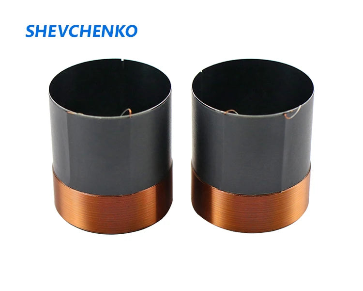 35.5MM Bass Voice Coil Black Aluminum Skeleton Copper Wires 100W-250W High Power Voice Coil For Speaker Accessories 6-8OHM 2pcs