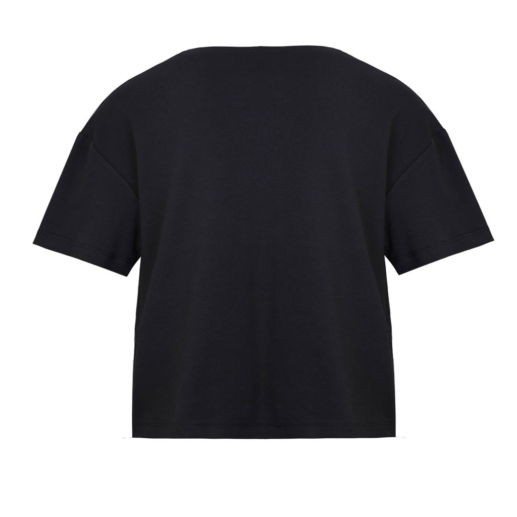 Hand-Painted Oversized Black T-Shirt for Kids