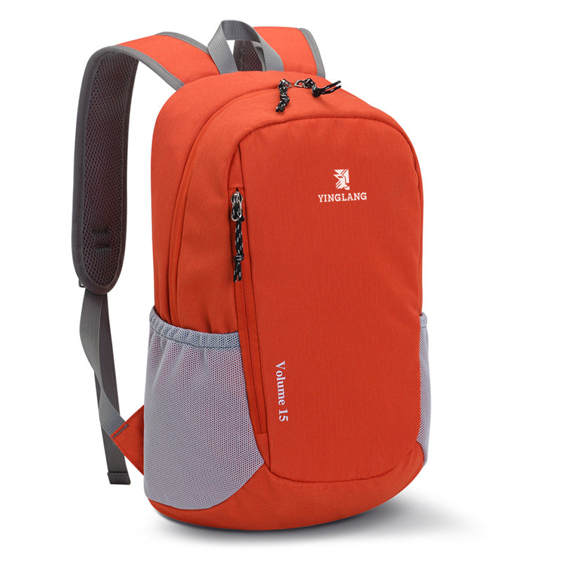 15L Outdoor Leisure Backpack Waterproof & Lightweight, Large Capacity Daypack for Hiking/Camping/Travel