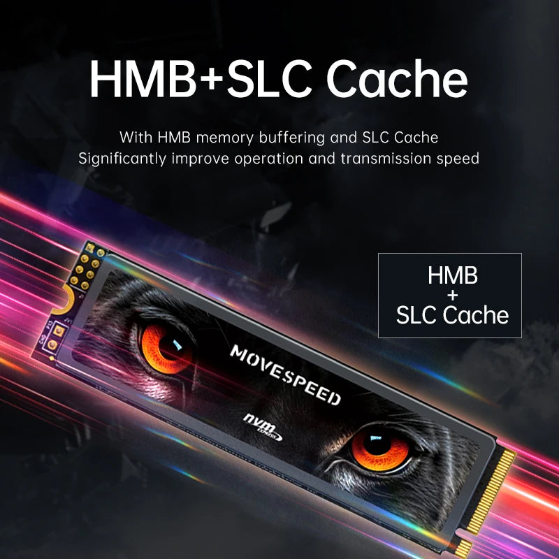 MOVESPEED 7450MB/s SSD NVMe M.2 2280 4TB 2TB 1TB Internal Solid State Hard Disk M2 PCIe 4.0x4 2280 SSD Drive for PS5 Laptop PC