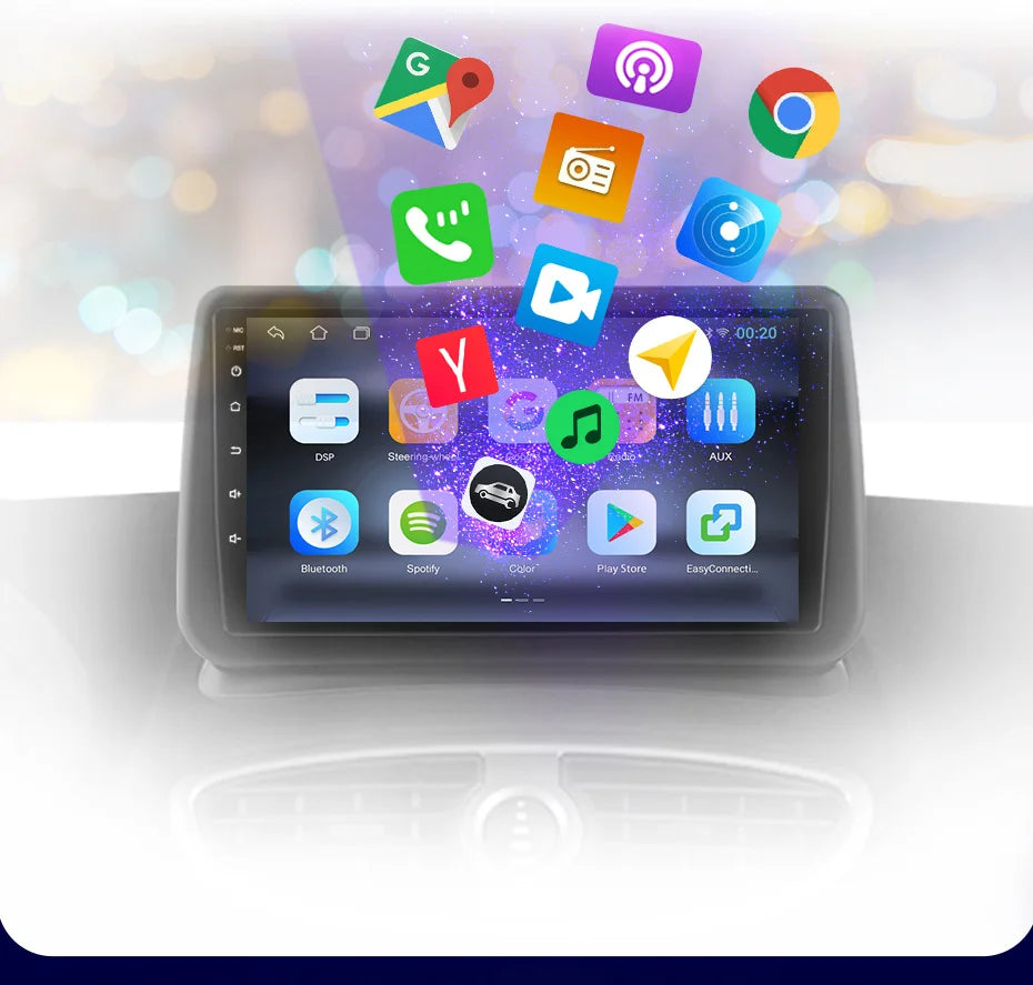 AWESAFE PX9 Car Radio Autoradio for PEUGEOT 207 207CC 2006-2015 Wireless Carplay Screen Android Auto Stereo GPS Navi FM RDS BT