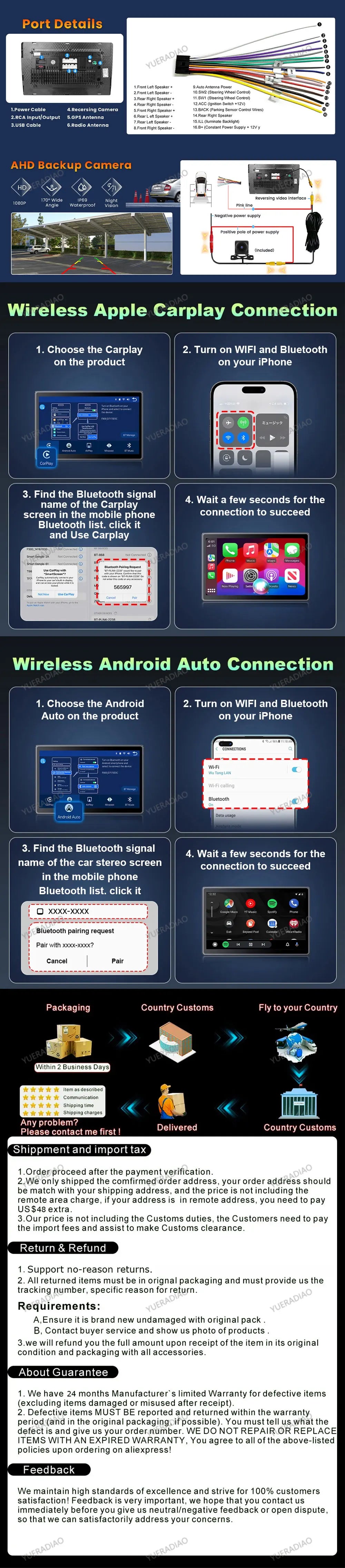 Android 15 Car Radio For Ford FIGO KA 2015 2016 2017 2018 2019 2020 GPS NAVI 4G LTE 5G WIFI QLED Multimedia Video Player 2DIN BT