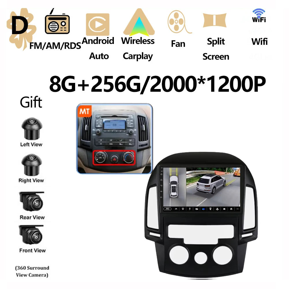 Android OS For Hyundai I30 2006 2007 2008 2009 2010 2011 Car Radio Multimedia Player DSP Stereo WiFi GPS Navigation Head Unit