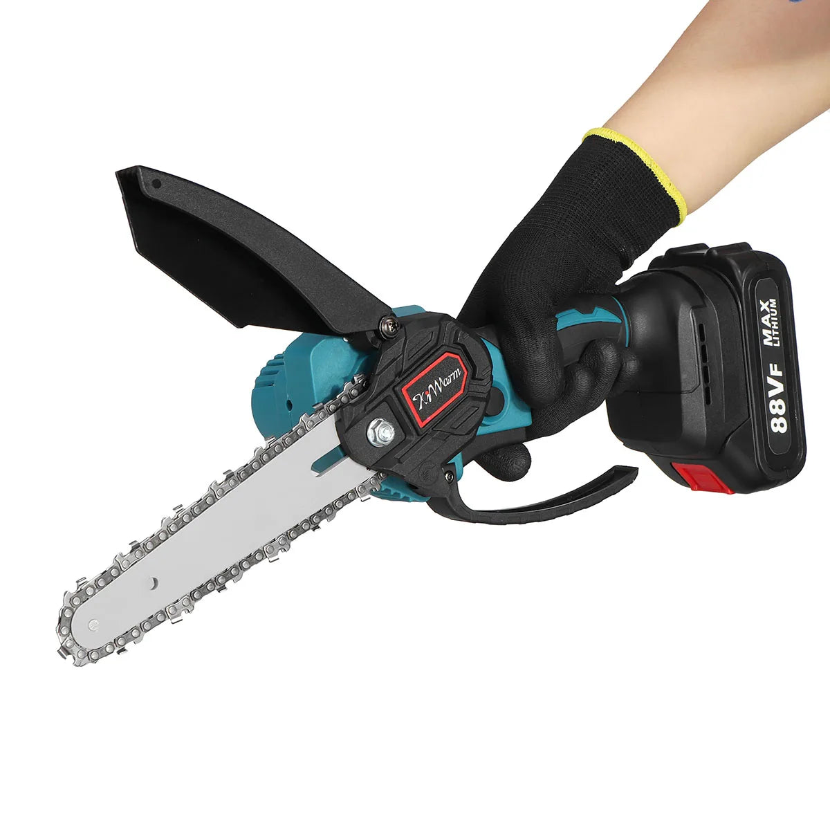 3000W Cordless Chain Saw 6/8 Inch Electric Chainsaw Rechargeable Pruning Wood Cutting Power Tools For 18V Battery