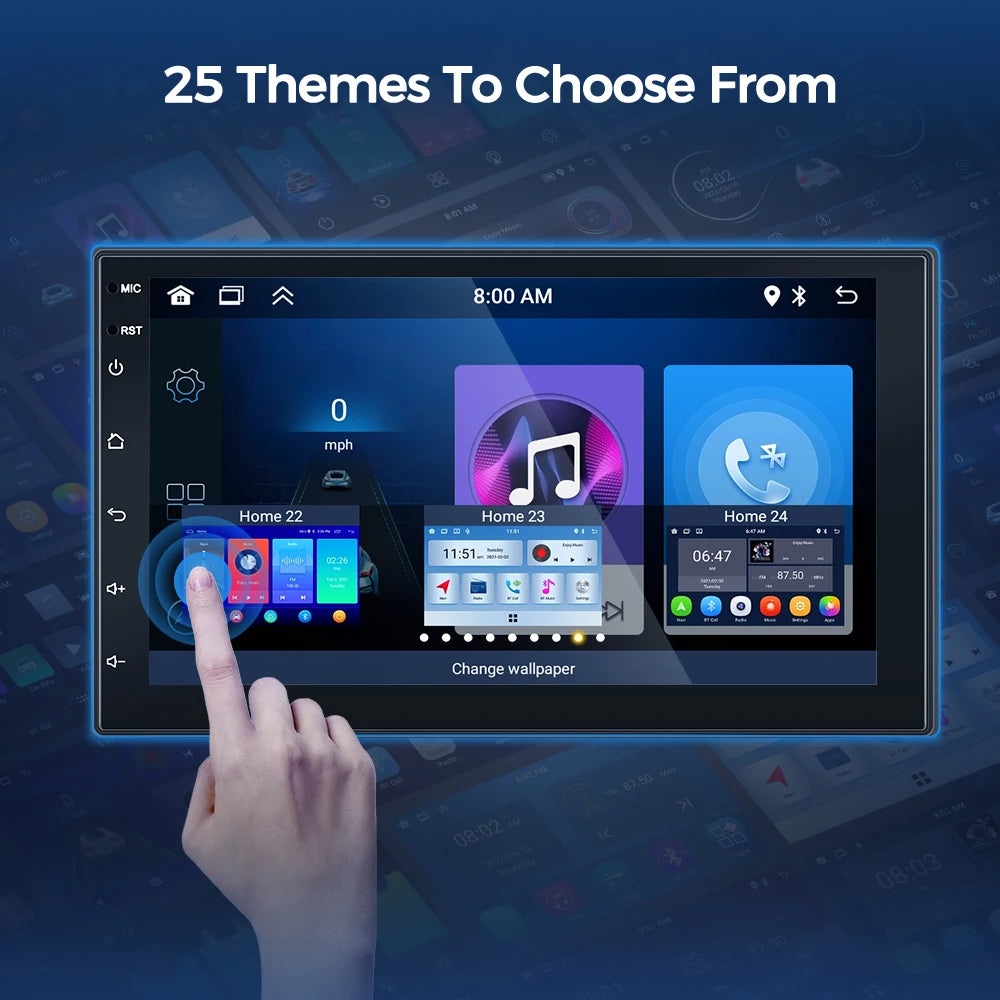 Car Radio 2 Din Multimedia Video Player Carplay Android Auto Android 13 Universal 7 Inch 2 din android Navigation Auto Stereo
