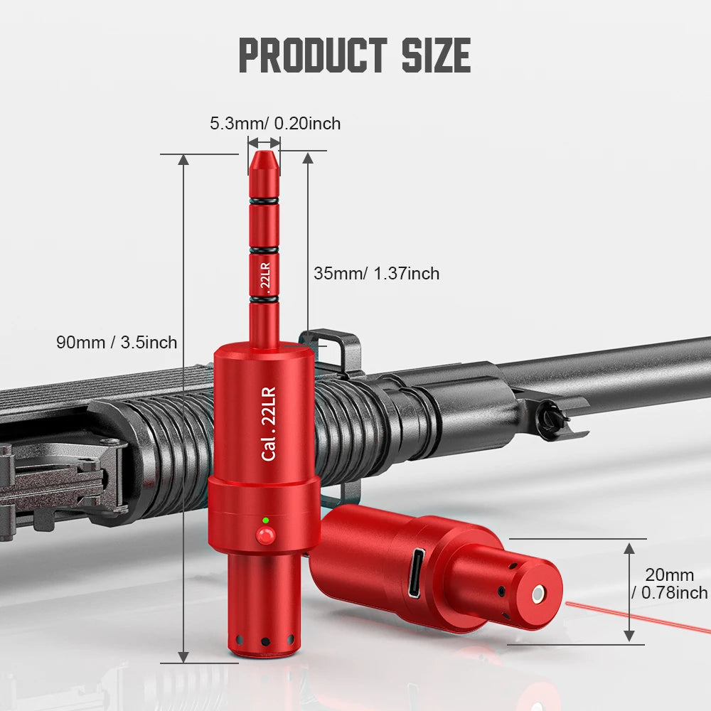 22LR multifunctional magnetic red green light trainer, dual-purpose for training and calibration