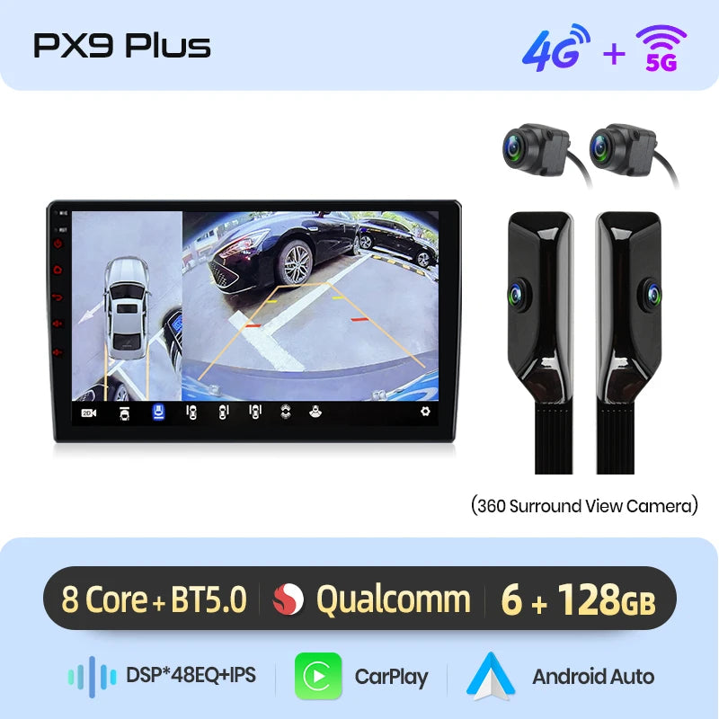 AWESAFE PX9 Car Radio Head Unit for PEUGEOT 207 207CC 2006-2015 Wireless Carplay Screen Android Auto Stereo GPS Navi FM RDS BT