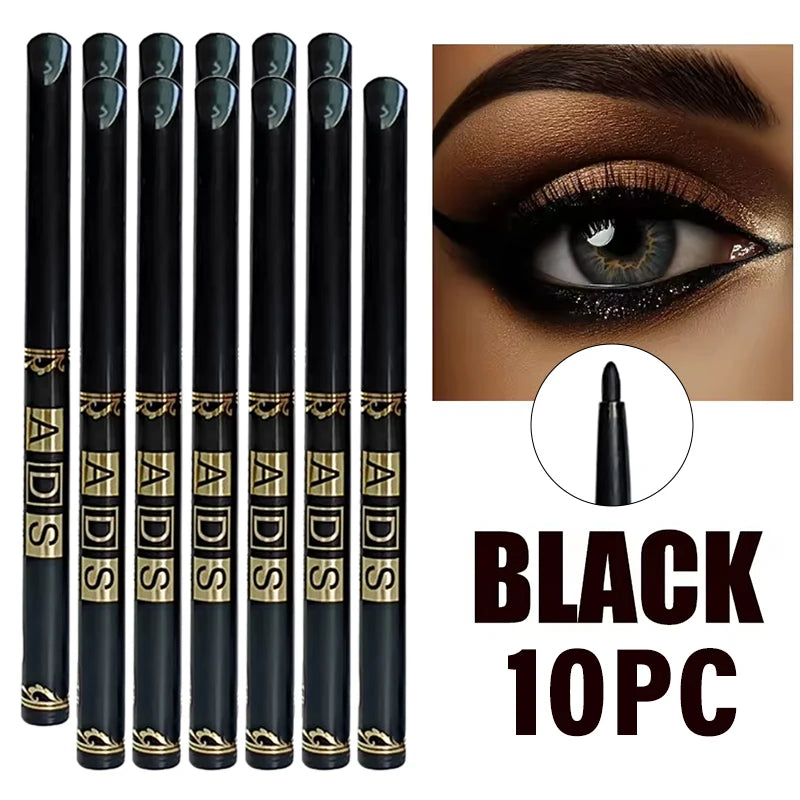 30Pcs Waterproof Lasting Liquid Eyeliner Wholesale No Ink Leakage Smooth Quick-Dry Black Coffee Eyeliner Gel Non-fading Makeup
