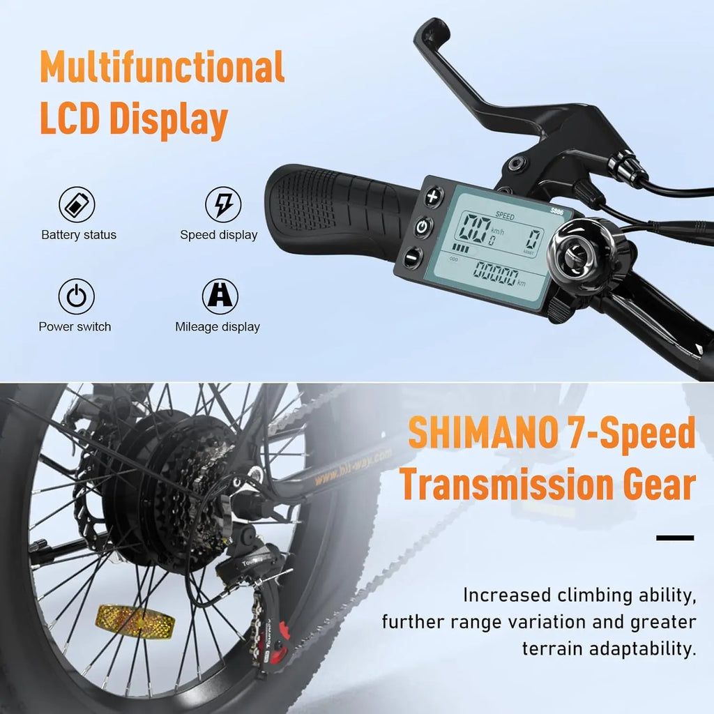 20 big electric Bike electric Bike HITWAY electric electric bikes 36V 12 ahum removable Lithium battery, motor out W