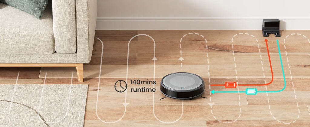Lefant M310 Robot Vacuum Cleaner 4500PA Powerful Suction 180 Minutes,App/Alexa Control Ideal for Pet Hair and Hard Floors