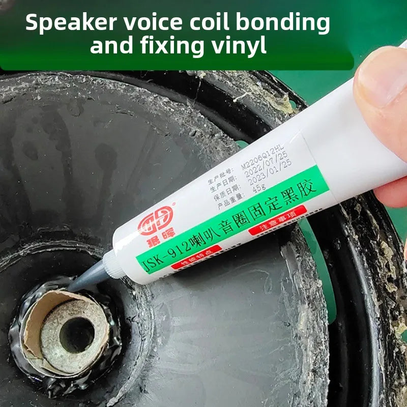 1pcs 45g 100g Audio Speaker Repair Center Adhesive Voice Coil Glue Yellow Voice Coil Adhesive Fixation Black Dust Cap Adhesive