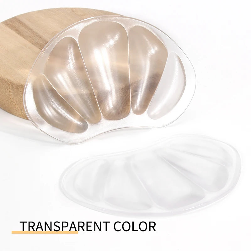 2 PCS Clear Gel High Heel Pain Relief Insoles - Forefoot Cushion Half Pads & Anti-Slip Heel Grips for Blister Prevention