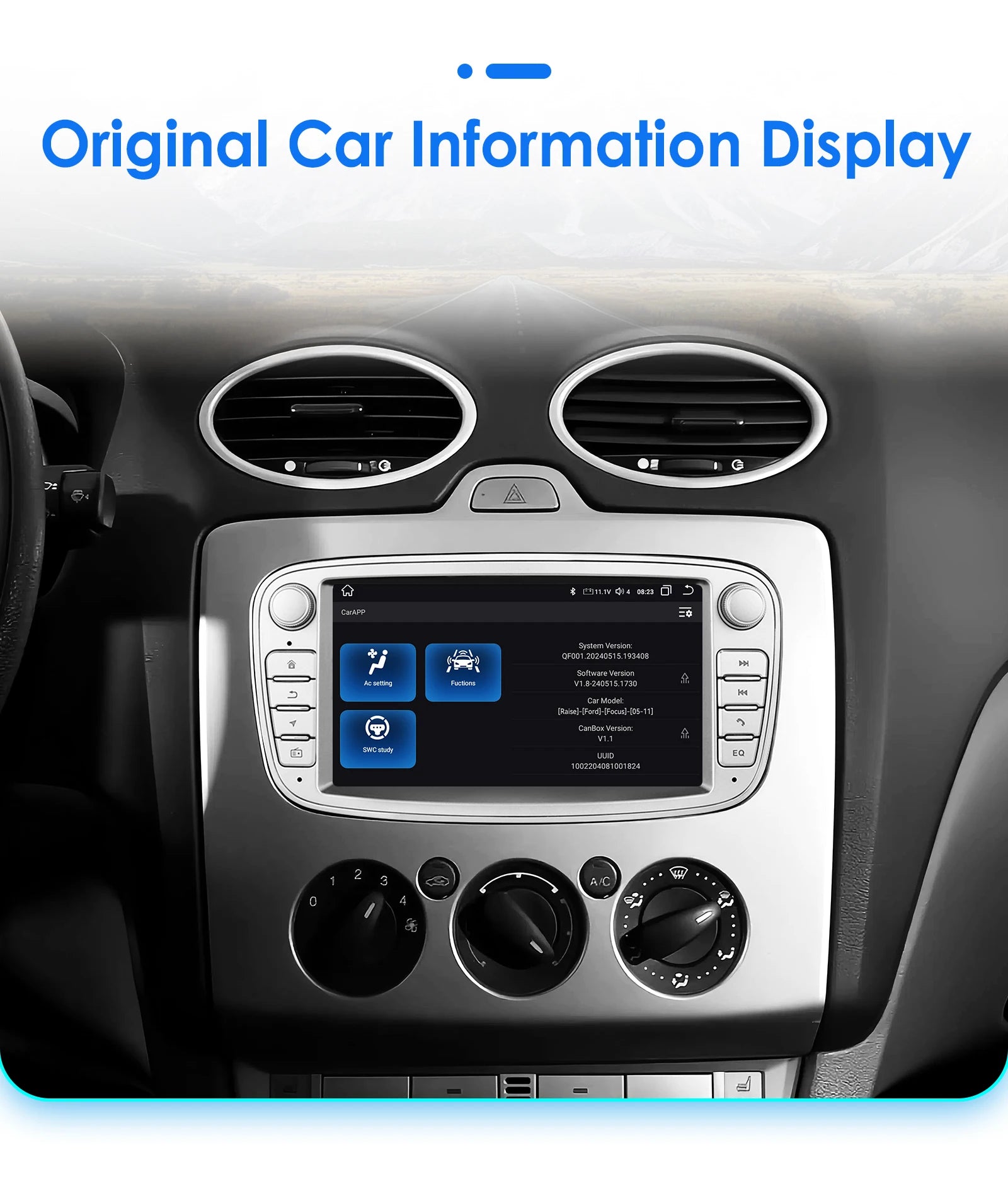 Hizpo 7inch Android Car Radio for Ford Focus S-Max Galaxy C-Max Kuga Mondeo Multimedia Auto CarPlay RDS DSP BT 4G CarPlay SWC