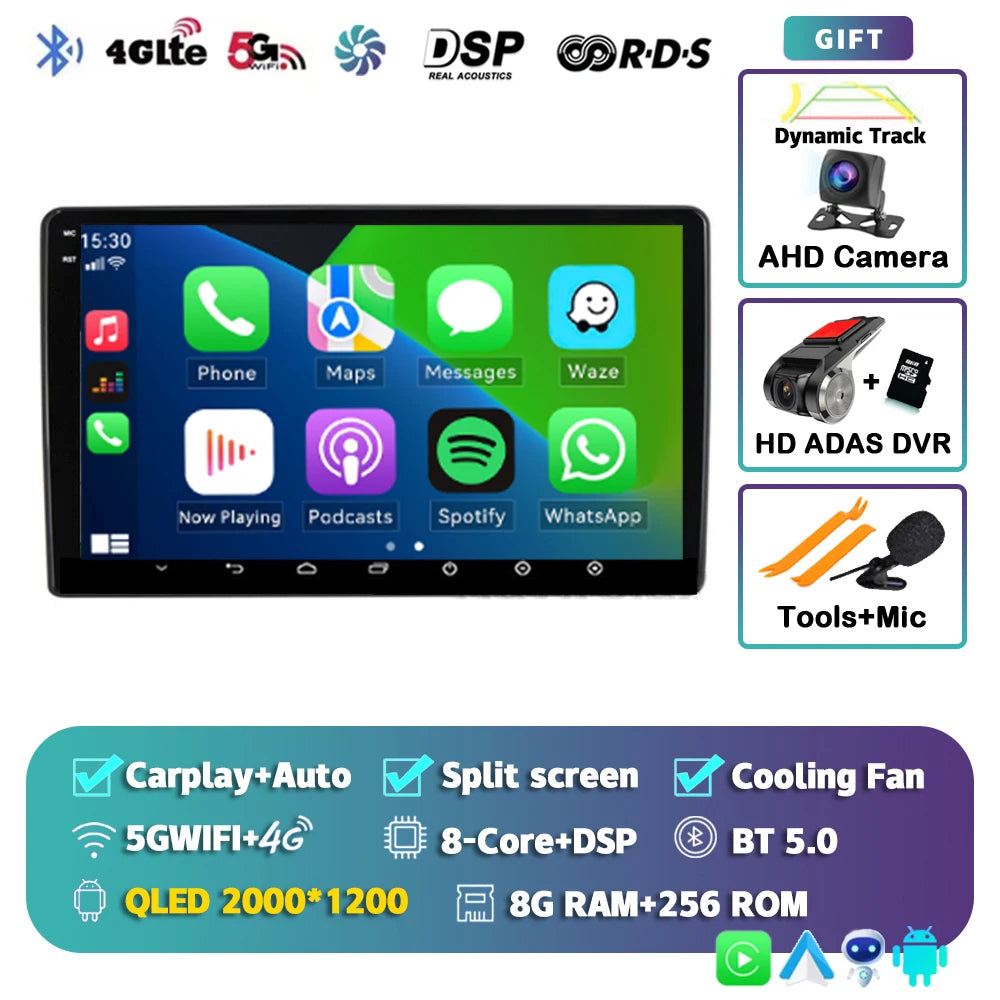 Android 15 Car Radio For Fiat Ducato 3 2006-2022 For Peugeot Boxer 2 2006-2022 For Citroen Jumper 2 2006-2022 Multimedia Stereo