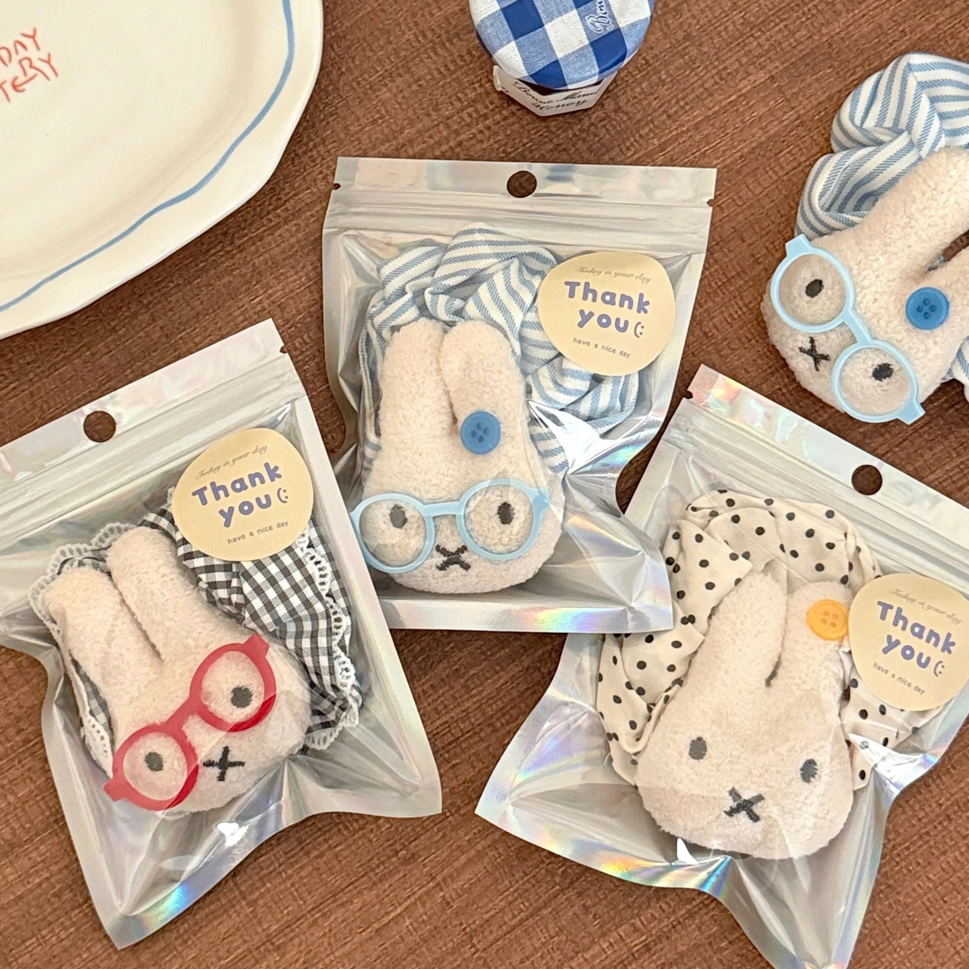 1/3 Pcs Cute Cartoon Bunny Hair Loop Ponytail Large Intestine Loop Hair Accessory Sweet Miffy Cosplay Merchandise