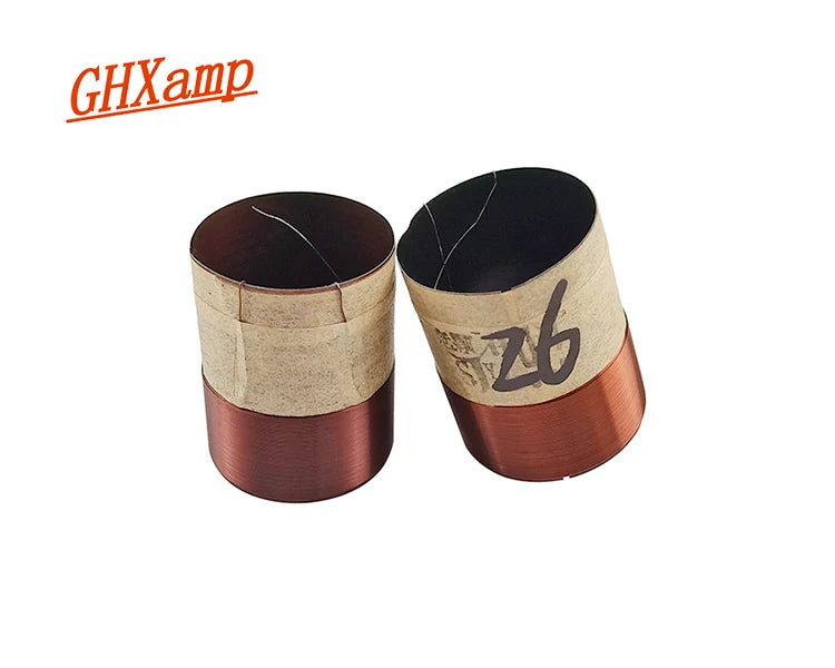 GHXAMP 26mm Speaker Accessories Repair gram Aluminum Frame Bass Voice Coil 8OHM 2PCS