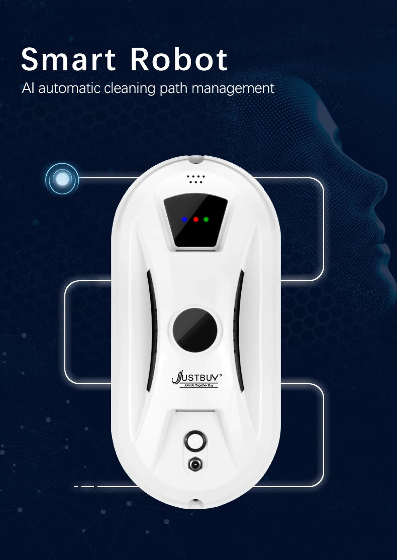 Window Robot Vacuum Cleaner Auto Working Electric Glass Limpiacristales Remote Control For Home