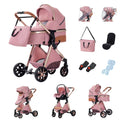 Baby Stroller 3 in 1 Multifunctional Stroller Easy Folding Travel Portable Baby Carriage Safety Seat EU Standard Free Shipping