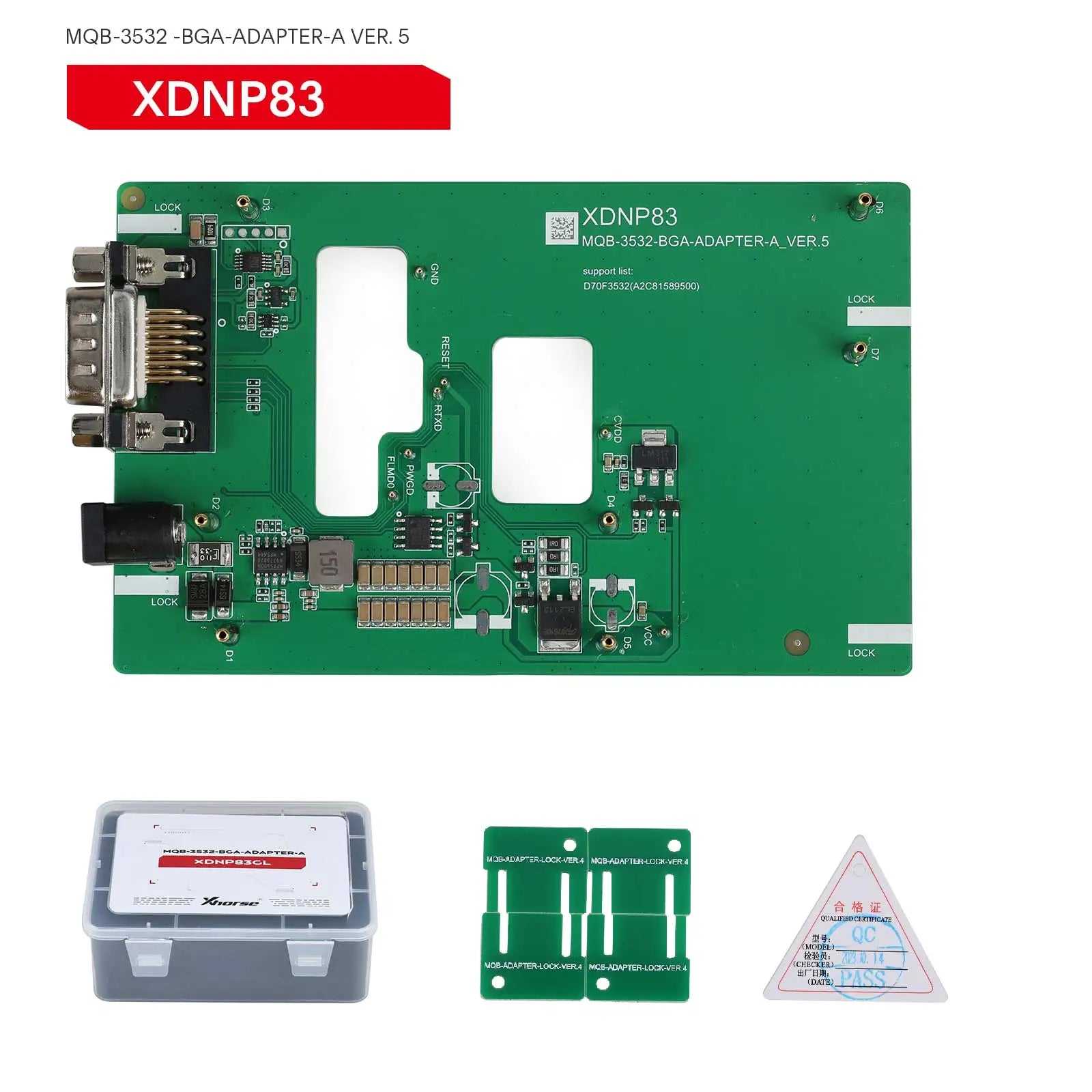 In Stock Xhorse XDNPM3GL MQB48 Solder-Free Adapter 13pcs Full Set Work with Multi-Prog, VVDI Prog, Key Tool Plus