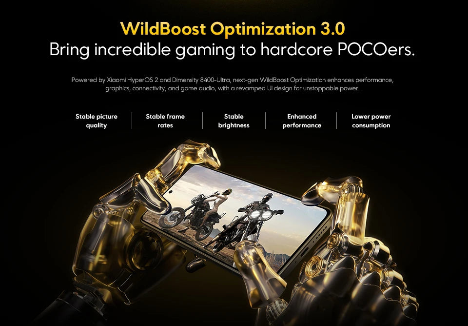 POCO X7 Pro Global Version Cellphone 256GB / 512GB Dimensity 8400-Ultra 6.67" 120Hz Display 6000mAh 5G NFC