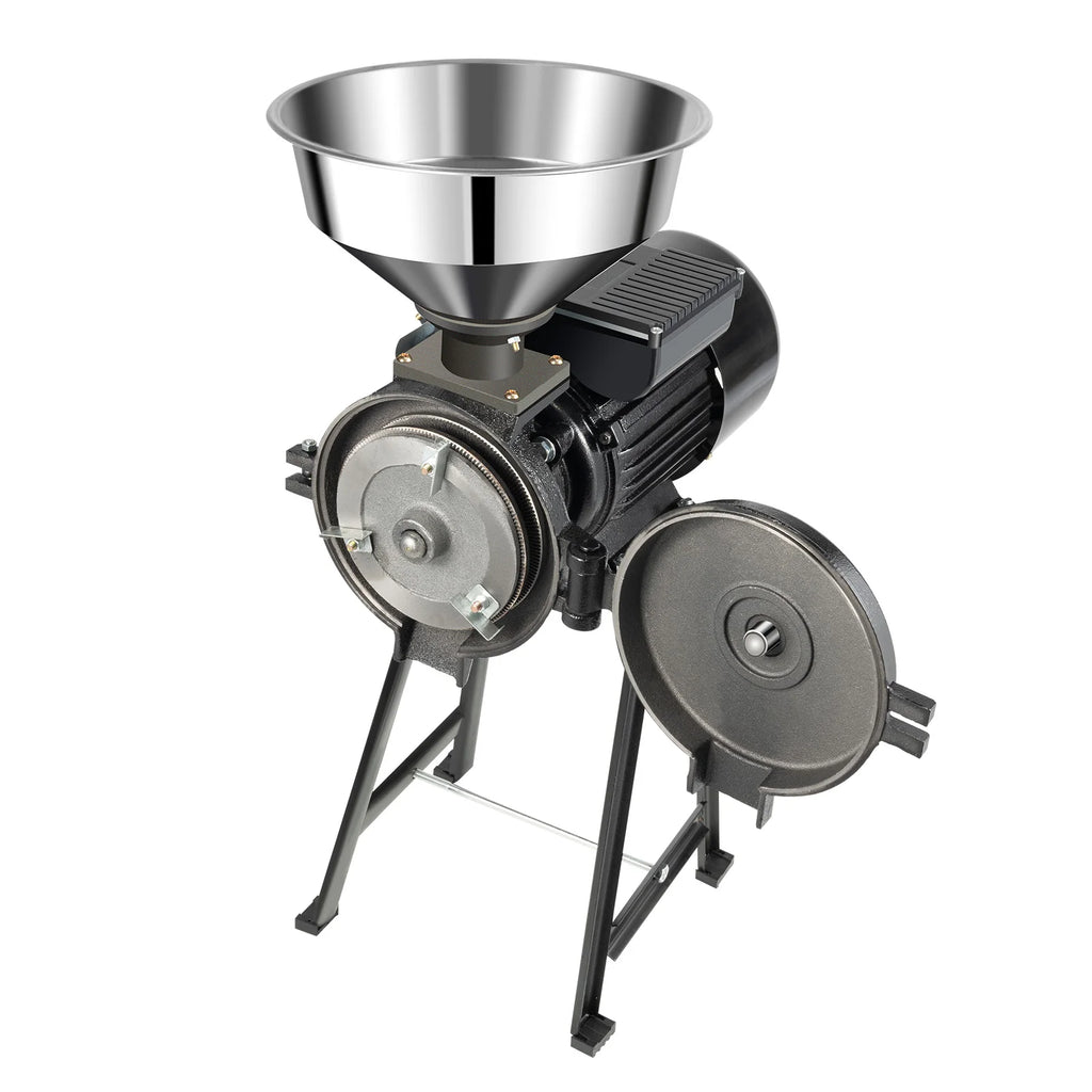 Electric Grain Mill,Dry Grain Wheat Grinder Coffee Bean Milling  and Grinding Machine ,with Stainless Steel Funnel,110/220V