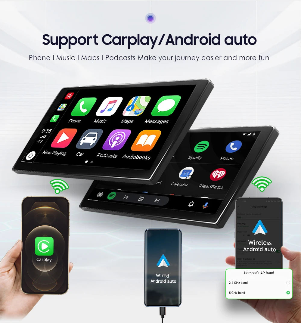 For Volkswagen Passat B6 VW Golf 5 Transporter Polo Jetta Skoda Seat Android 14 Carplay 2 Din Car Radio Multimedia Player GPS 4G