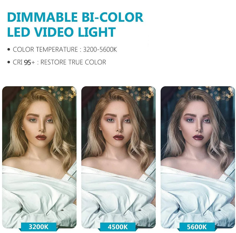 LED Photo Studio Light For Youbute Game Live Video Lighting On Camera 40W/50W Portable Video Recording Photography Panel Lamp