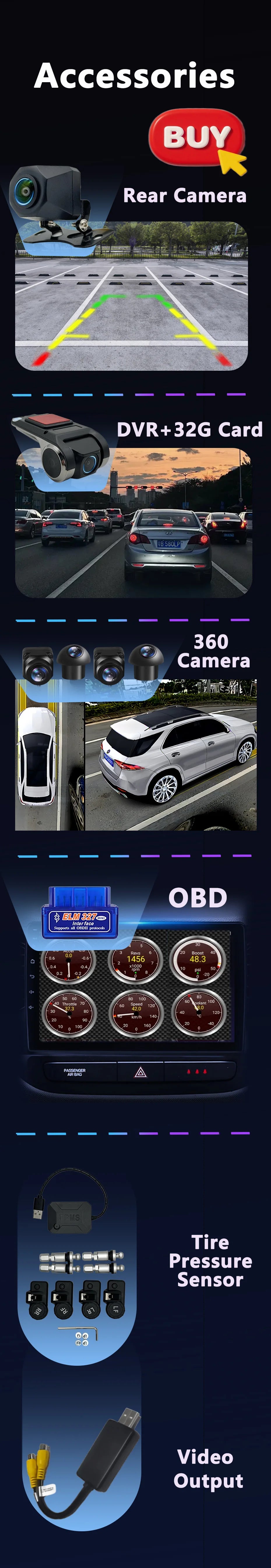 Android 15 for Ford Transit 2015 - 2018 Qualcomm Snapdragon Navigation 4G WIFI  Multimedia Player Auto Carplay auto BT