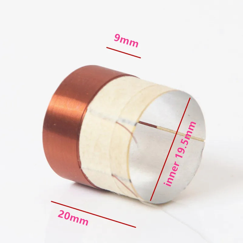1PC Speaker Voice Coil Inner 19.5-25.5mm Woofer Bass Repair Parts With Copper Wire  Aluminium Bobbin