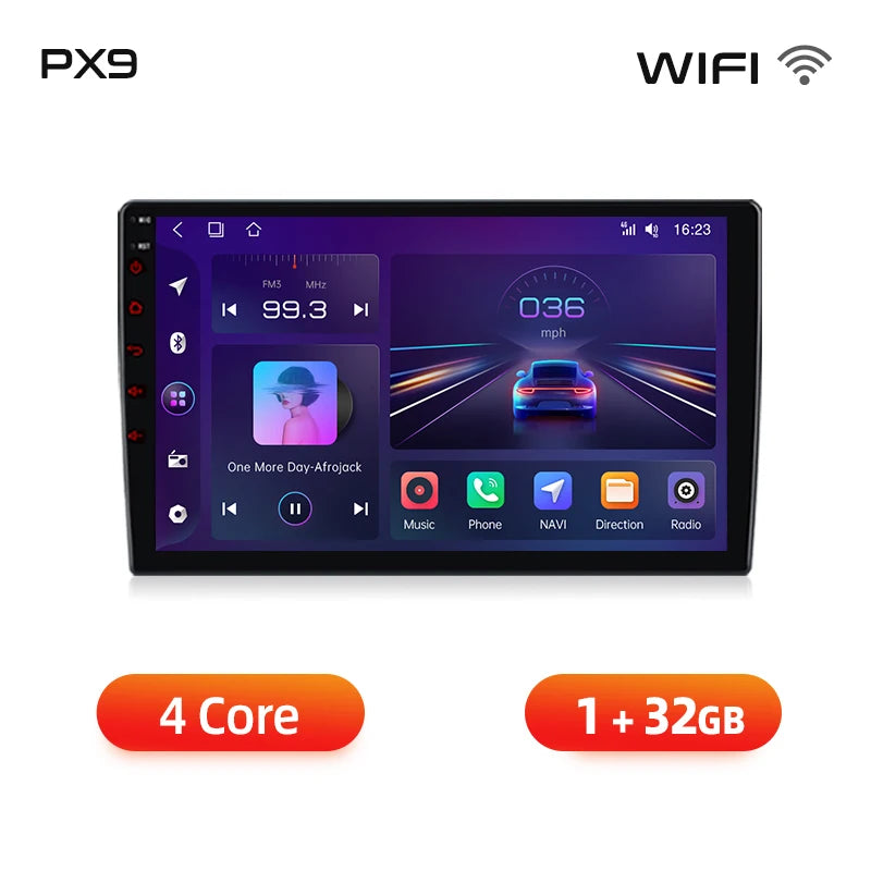 AWESAFE PX9 Car Radio Autoradio for PEUGEOT 207 207CC 2006-2015 Wireless Carplay Screen Android Auto Stereo GPS Navi FM RDS BT