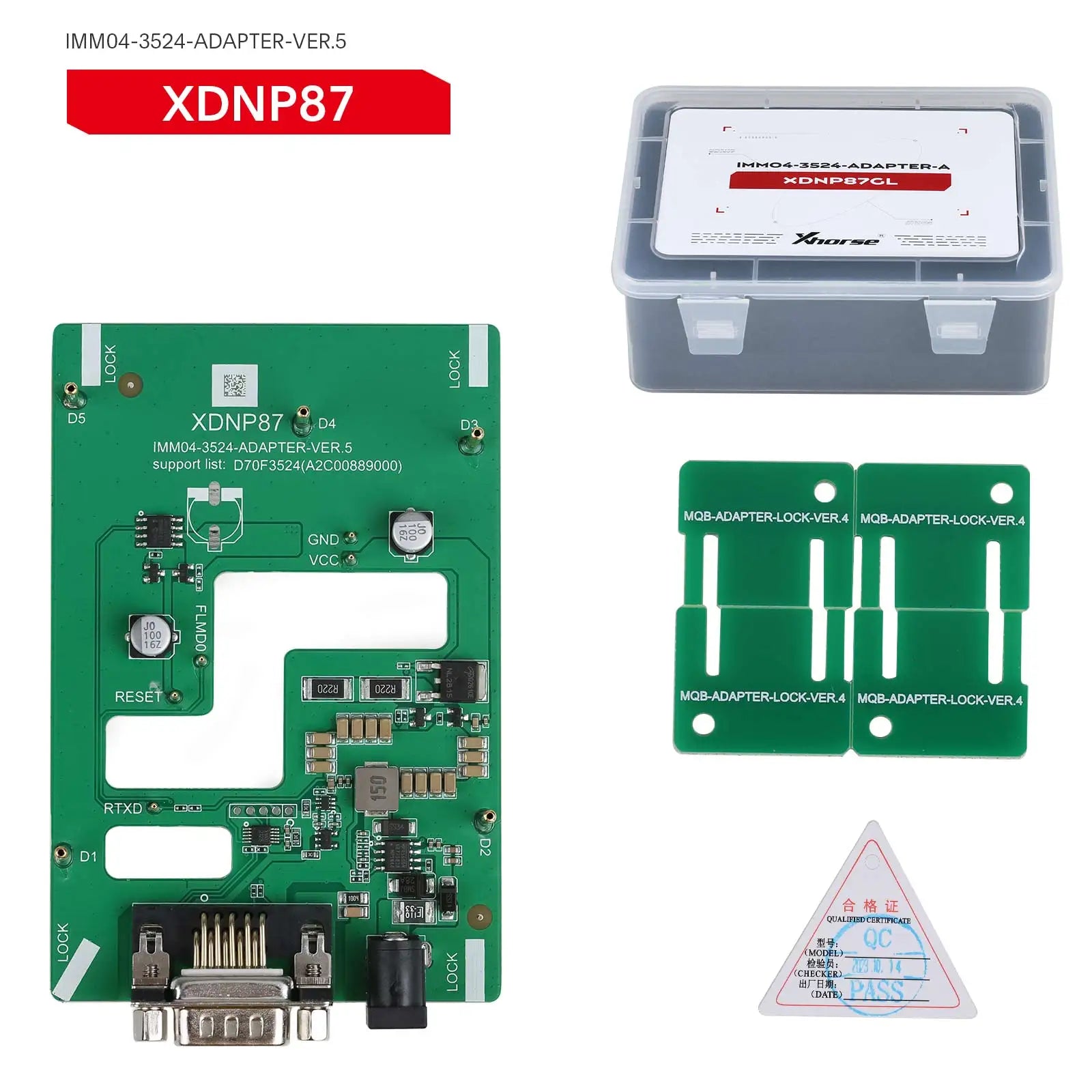 In Stock Xhorse XDNPM3GL MQB48 Solder-Free Adapter 13pcs Full Set Work with Multi-Prog, VVDI Prog, Key Tool Plus