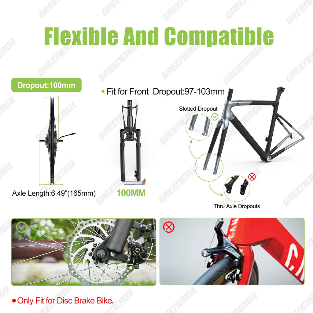 Bafang 48V 500W Front Rear Hub Motor Brushless Gear Bicycle Electric Bike Conversion Kit 20-29 Inch 700C Wheel Drive Engine