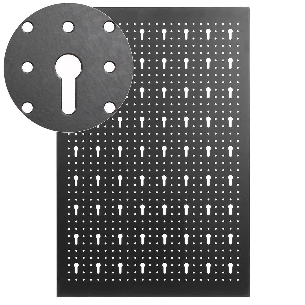 117x55cm Metal Pegboard Wall Organizer with Hooks 17PCS Kit, Garage Storage Bins, and Panel Tool Organizer Pegboard Wall Control
