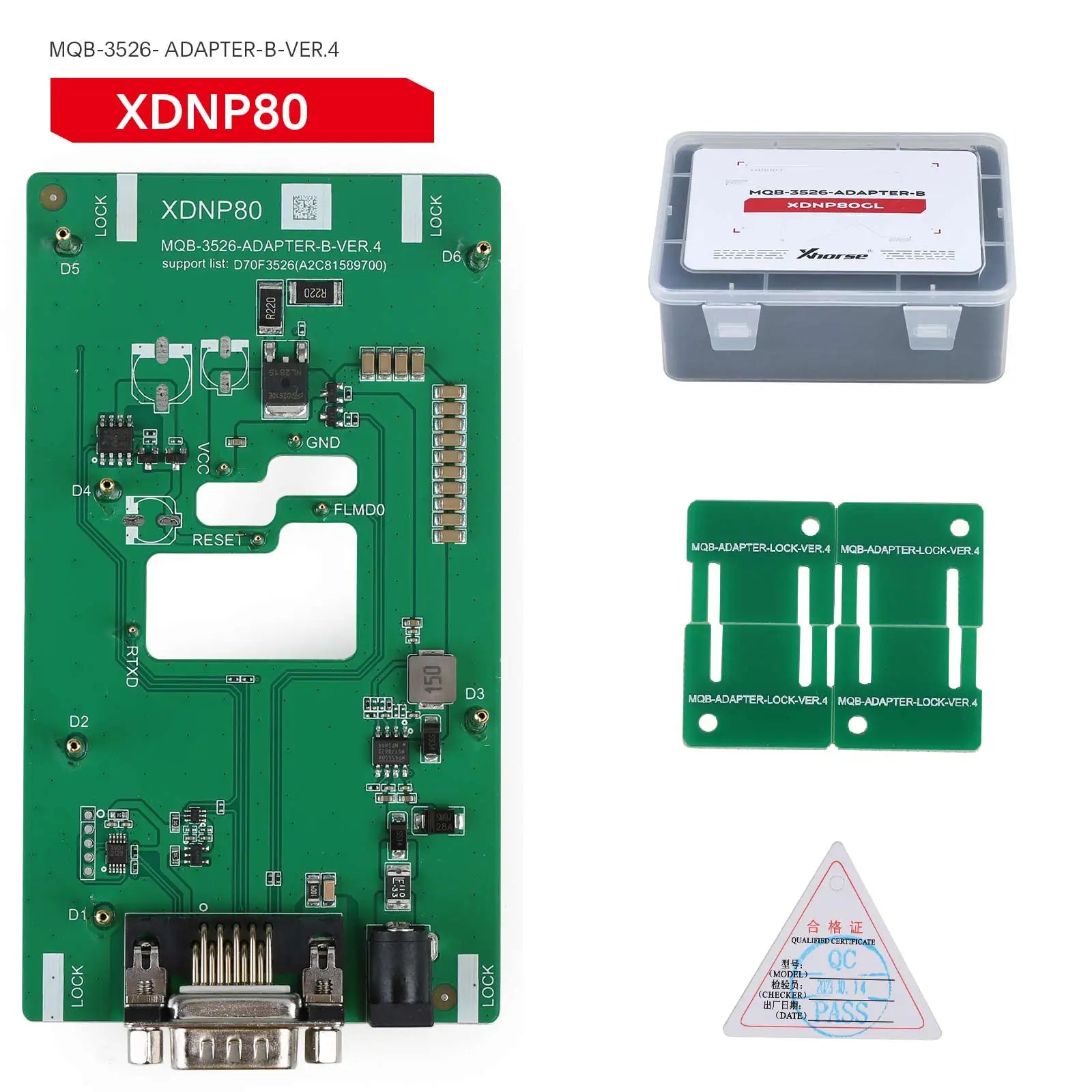 In Stock Xhorse XDNPM3GL MQB48 Solder-Free Adapter 13pcs Full Set Work with Multi-Prog, VVDI Prog, Key Tool Plus
