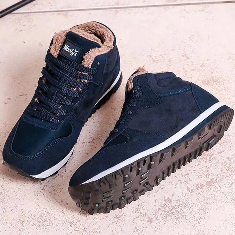 2026 Men Boots Winter  Sports Ankle Boots Thickened Plus Size Women Casual Fashion Short Boots Cotton Shoes Platform Snow Boots