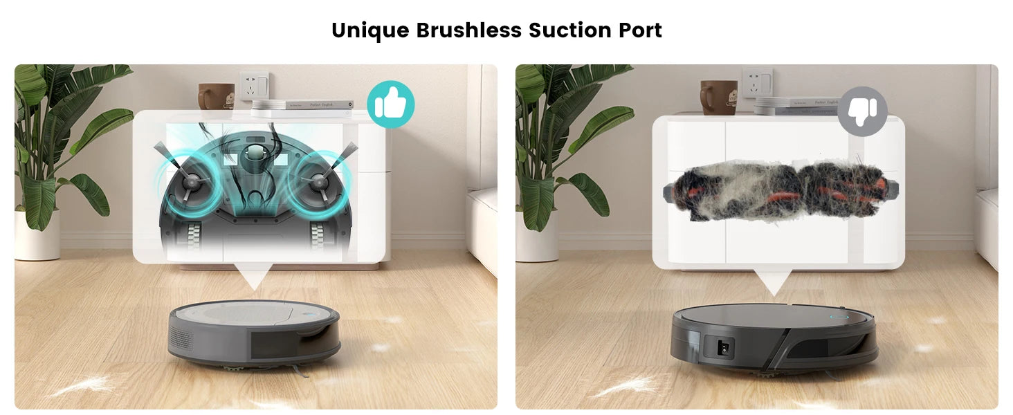Lefant M310 Robot Vacuum Cleaner 4500PA Powerful Suction 180 Minutes,App/Alexa Control Ideal for Pet Hair and Hard Floors