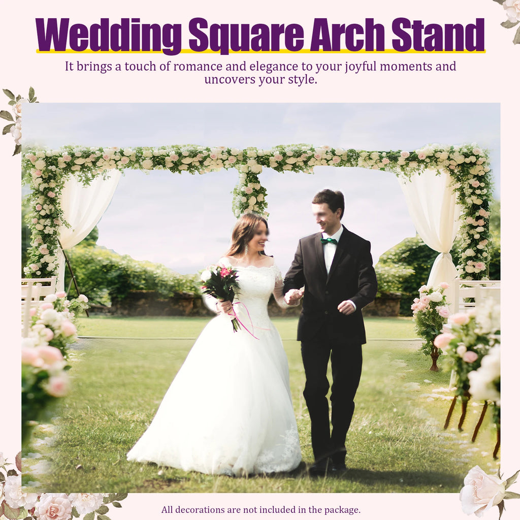 6 x 3m Backdrop Stand,Adjustable 10x20FT  Metal Arch Backdrop Stand for Parties Wedding Ceremony, Metal Arch Frame Decorate