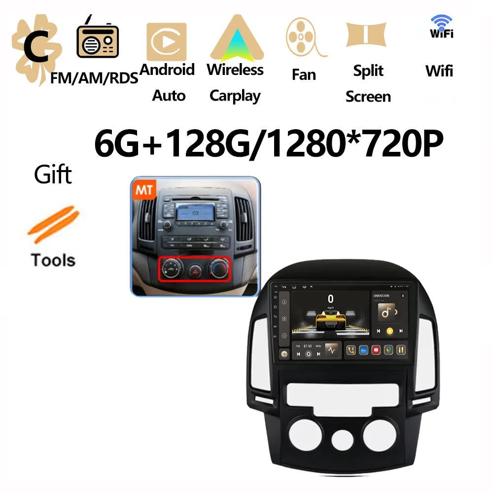 Android OS For Hyundai I30 2006 2007 2008 2009 2010 2011 Car Radio Multimedia Player DSP Stereo WiFi GPS Navigation Head Unit