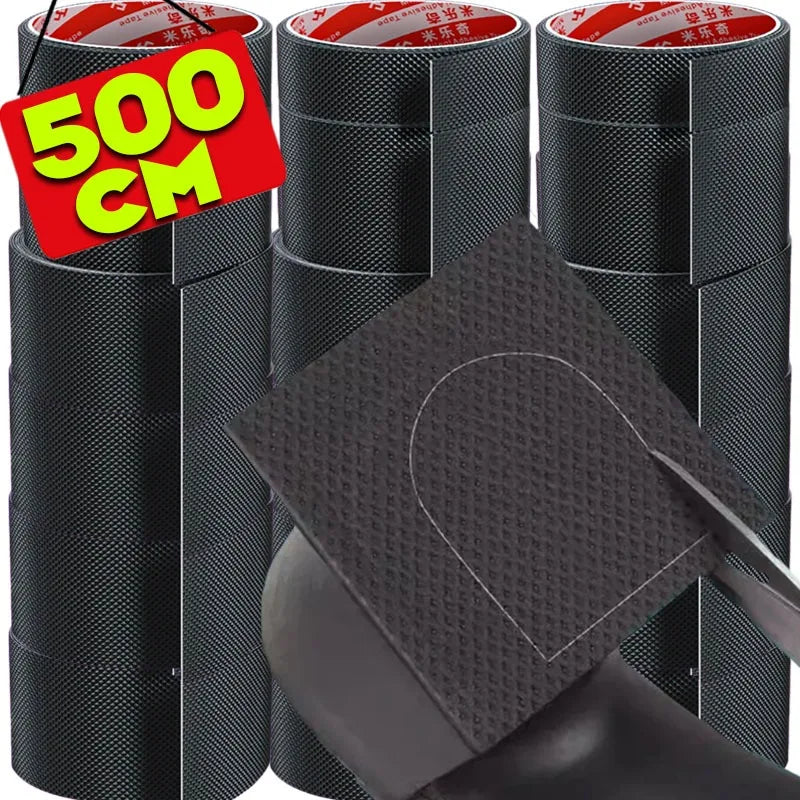 500cm Sole Anti Slip Stickers Self Adhesive EVA Protective Paster Cuttable Wear Resistant for Shoes Damage Prevention Women Men