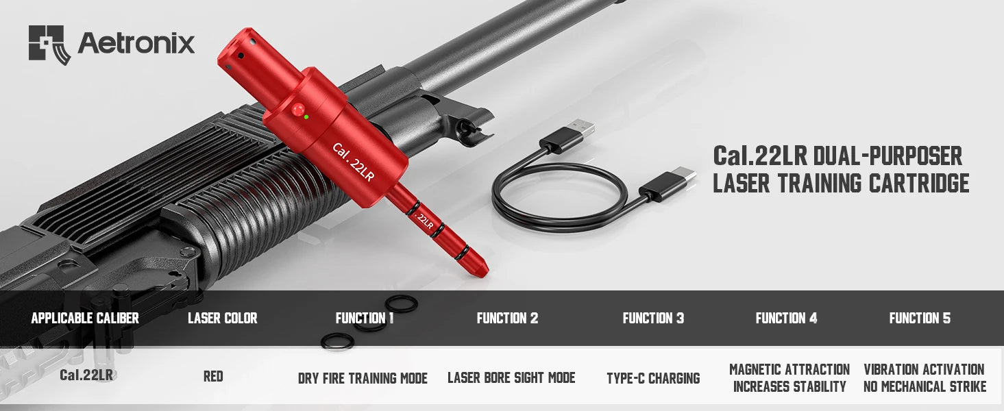 22LR multifunctional magnetic red green light trainer, dual-purpose for training and calibration