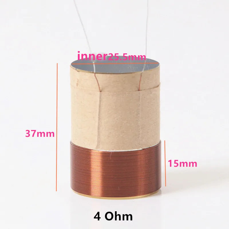1PC Speaker Voice Coil Inner 19.5-25.5mm Woofer Bass Repair Parts With Copper Wire  Aluminium Bobbin